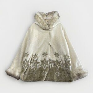 VTG Capital for Lindor Nordic Boho Alpine Faux Fur Coat Size XL Off-White Read